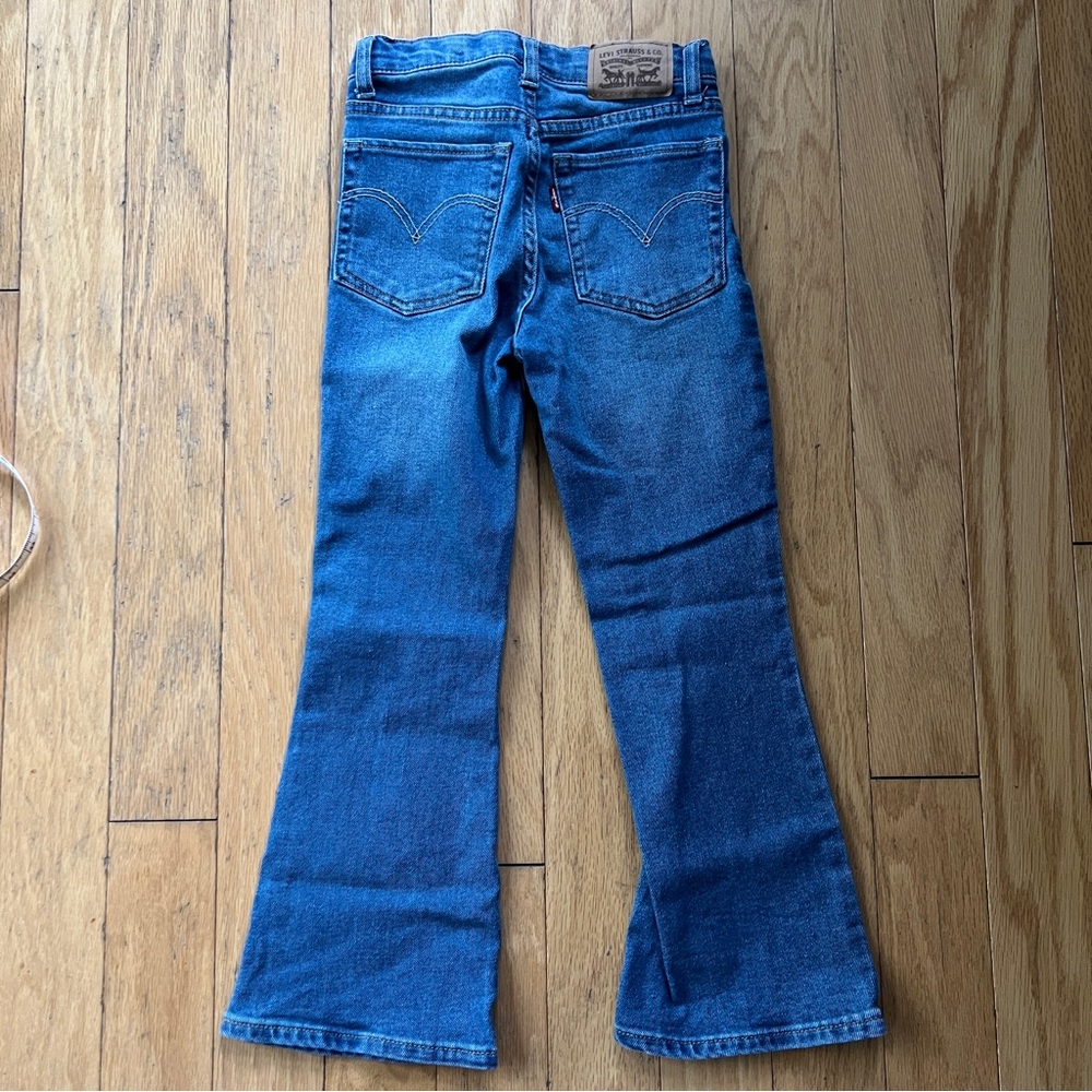 Girls Levi’s High Rise Crop flare, size 7 - Picture 4 of 5
